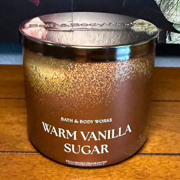 Bath & Body Works Other - NEW Bath and Body Works WARM VANILLA SUGAR 3-Wick 14.5 oz Candle